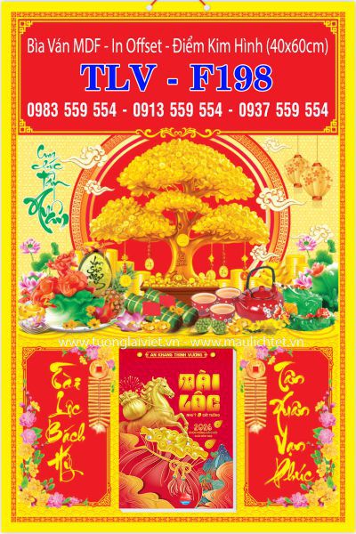 Bìa ép kim Lộc Kim Tiền