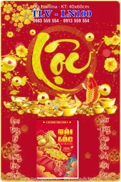Bìa Laminate Chữ Lộc