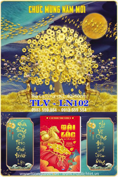 Bìa Laminate Lộc Kim Tiền