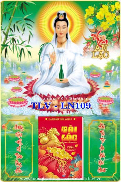 Bìa Laminate Phật Quan Âm