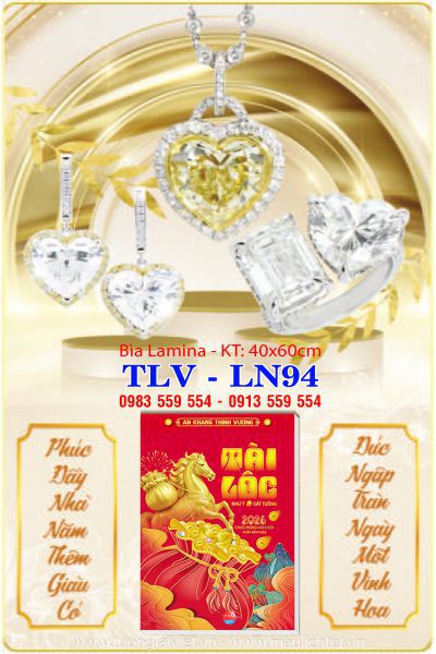 Bìa Laminate Trang Sức Vàng Bạc
