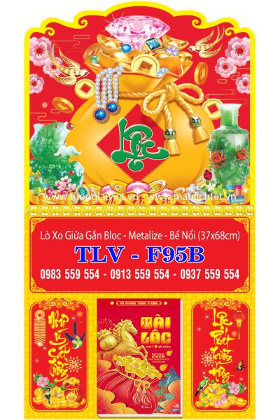 Bìa lịch lò xo giữa Túi Vàng