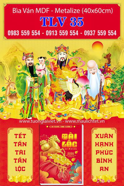 Bìa treo bloc Phúc Lộc Thọ