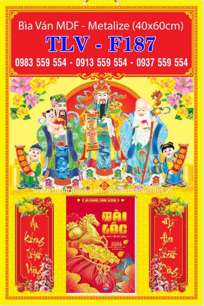 Bìa treo bloc Phước Lộc Thọ