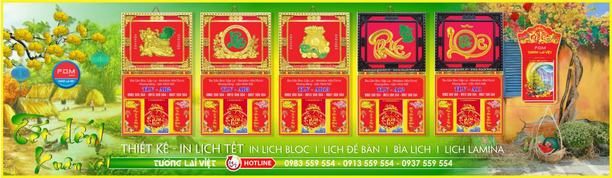 In Bìa Lịch Gập In ấn TLV