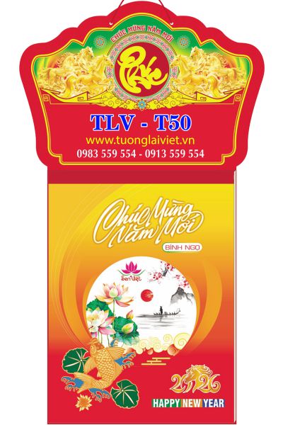 In Lịch bloc 52 tuần Hoa Sen