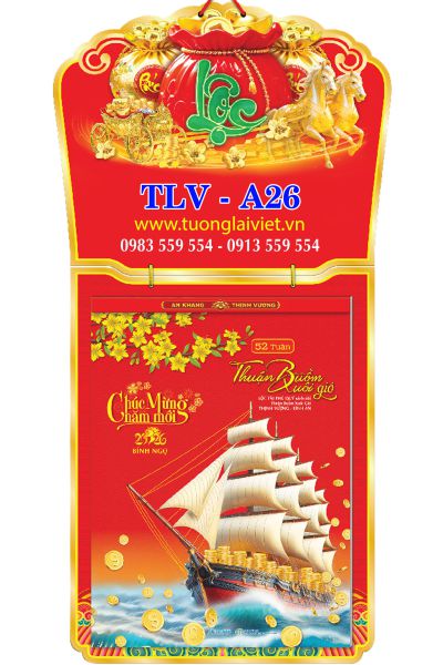 In Lịch bloc 52 tuần Thuận Buồm Xuôi Gió