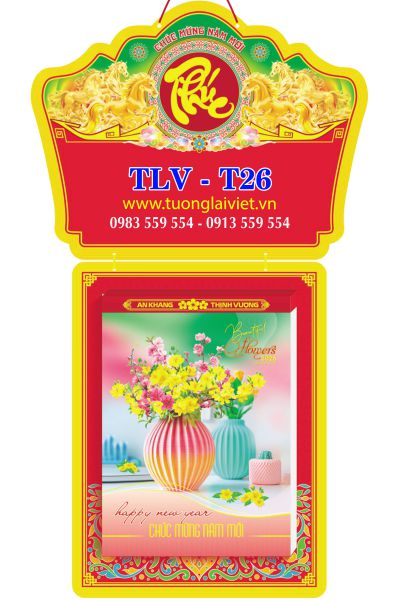 In Lịch bloc Bốn mùa hoa