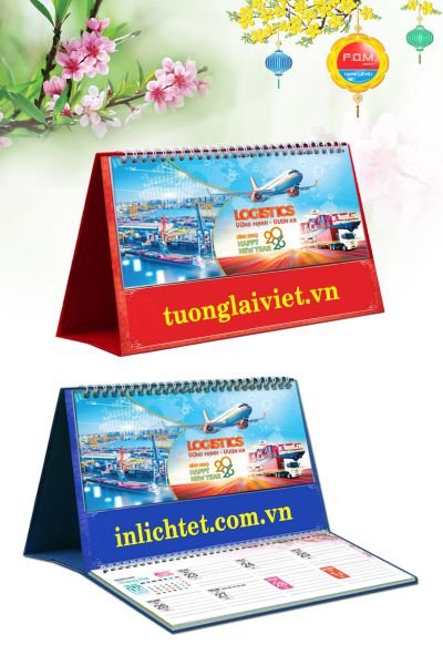 In Lịch Để Bàn Logistics Vận Chuyển