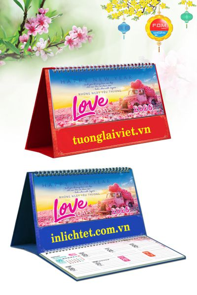 In Lịch Để Bàn Những Ngày Yêu Thương
