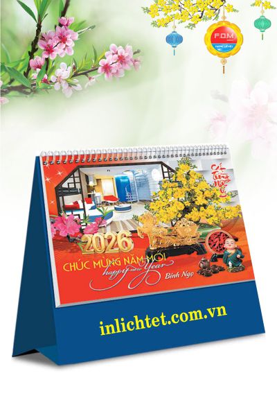 In Lịch Để Bàn Nội Thất Phong Thủy
