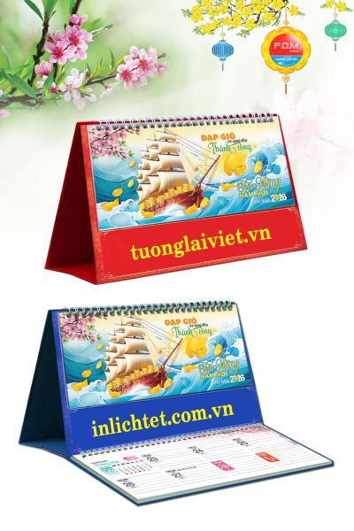 In Lịch Để Bàn Thuận Buồm Xuôi Gió