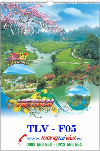 In Lịch 7 tờ Cảnh Đẹp Quê Hương