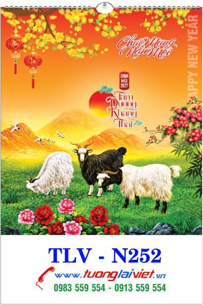 In Lịch 7 tờ Khai Xuân Đại Cát