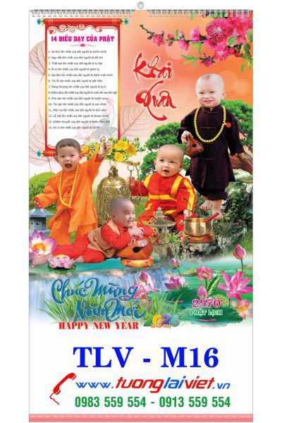 Lịch 7 Tờ Lời Phật Dạy