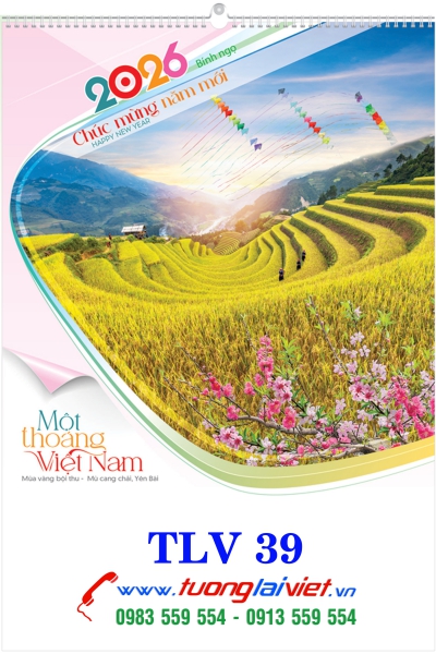 Lịch 7 Tờ Một Thoáng Việt Nam