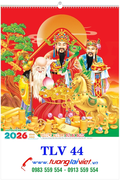 Lịch 7 Tờ Phúc Lộc Thọ