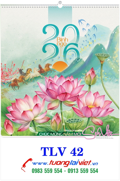 Lịch 7 Tờ Sen Việt