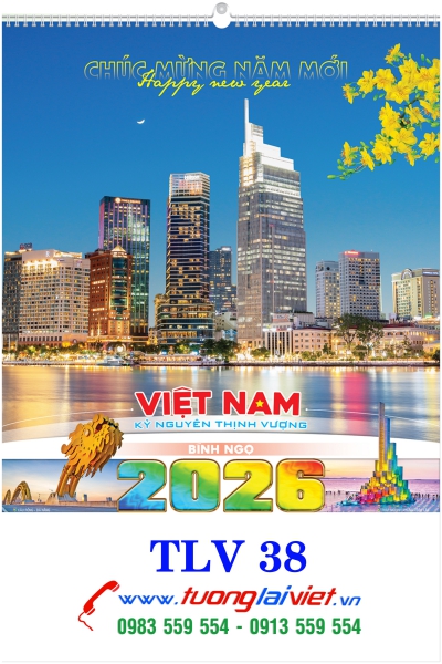 Lịch 7 Tờ Việt Nam Thịnh Vượng