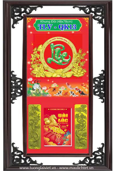 Lịch khung nhựa Chữ Lộc