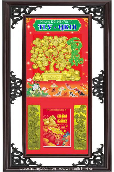 Lịch khung nhựa Kim Tiền Tài Lộc