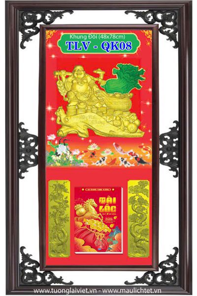 Lịch khung nhựa Phật Di Lặc