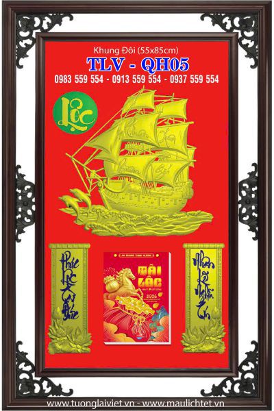 Lịch khung nhựa Thuận Buồm Xuôi Gió