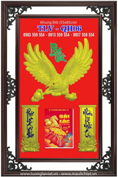 Lịch khung nhựa Xuân Phát Lộc